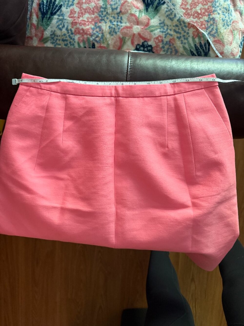 J. Crew Coral/Pink Wool A-Line Skirt - Picture 9 of 9